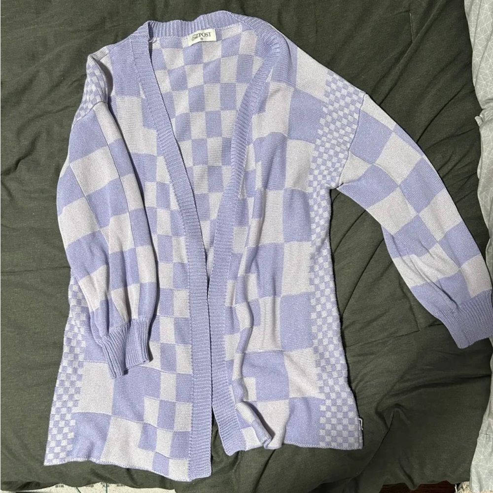 Checkered Cardigan